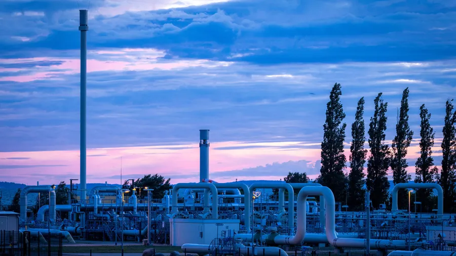 Lubmin: Rohrsysteme und Absperrvorrichtungen in der Gasempfangsstation der Ostseepipeline Nord Stream 1