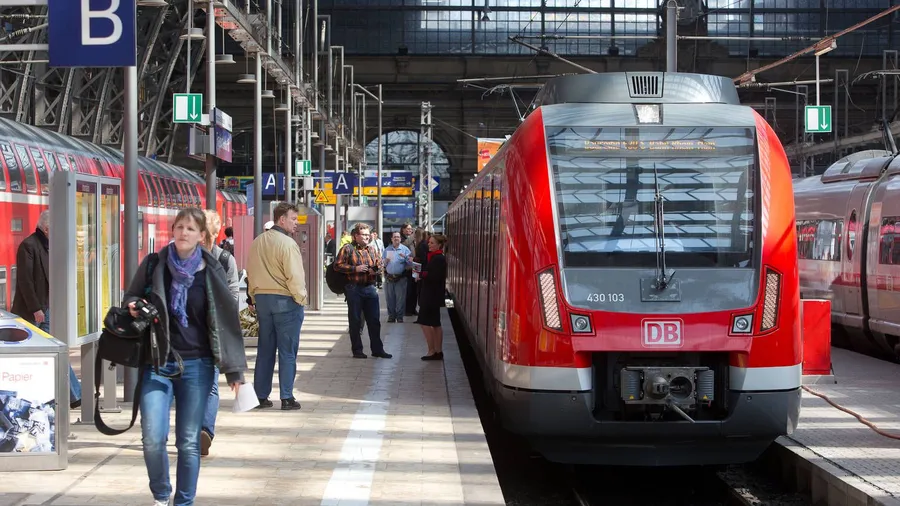 Gerne mal unpünktlich: S-Bahn in Frankfurt