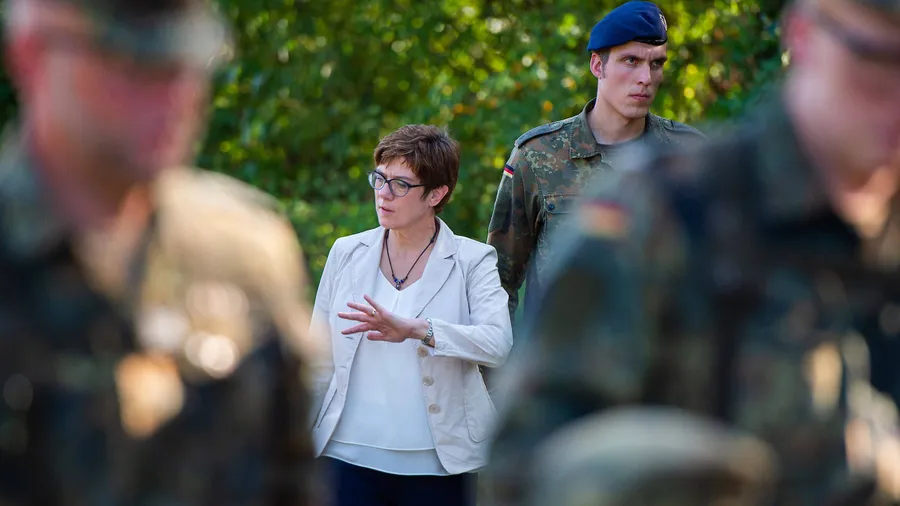 Annegret Kramp-Karrenbauer absolvierte am Mittwoch ihren ersten Truppenbesuch.