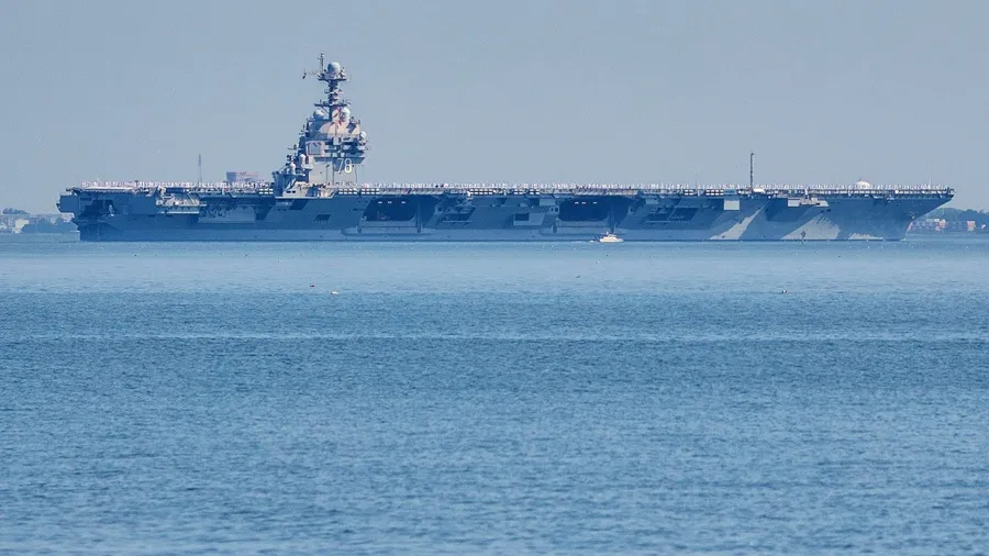Das größte Kriegsschiff der Welt, der US-Flugzeugträger „USS Gerald R. Ford“, ist in der Karibik im Einsatz.