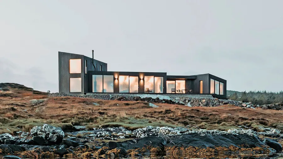 Ein Haus aus sieben Modulen auf der schottischen Insel North Uist