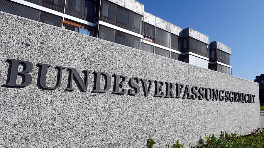 Das Bundesverfassungsgericht von Außen. Karlsruhe, Baden-Württemberg. 21.07.2021