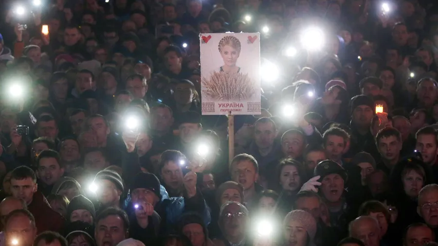 Ukrainer feiern Timoschenkos Freilassung in Kiew
