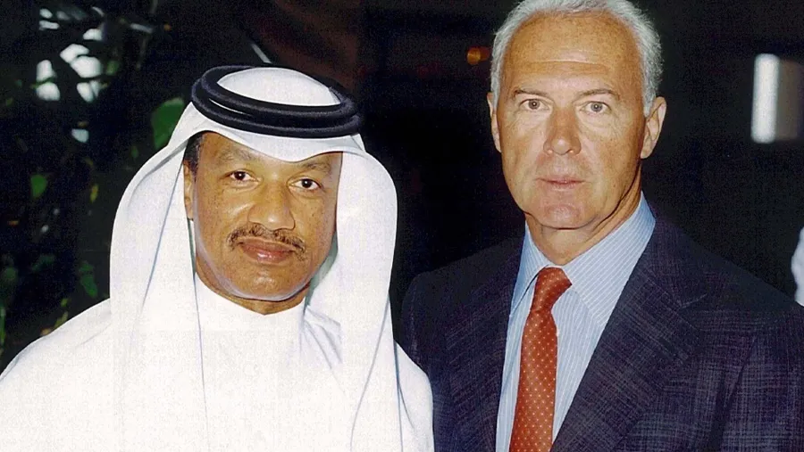 Damals in Doha: Bin Hammam (l.) und Beckenbauer im Jahr 2000