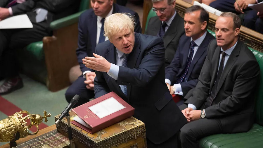 Boris Johnson am Mittwoch im Unterhaus