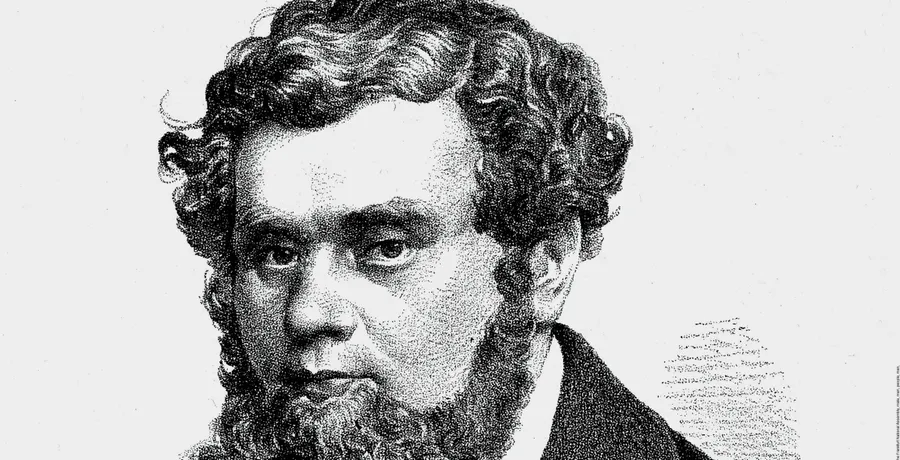 Antipoden: für gegensätzliche Strömungen in der Nationalversammlung. Robert Blum (links) und Heinrich von Gagern stehen