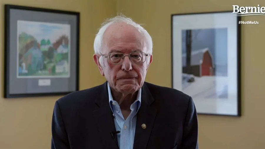 In einer Videobotschaft gab Bernie Sanders seinen Rückzug bekannt.