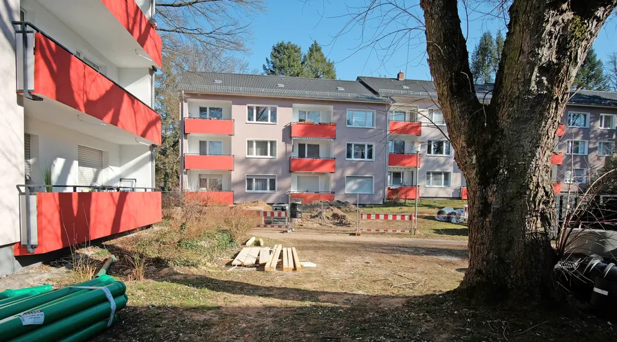 Sollen geräumt werden: Rund 60 Menschen leben derzeit in den 36 Wohnungen in Pfungstadt.