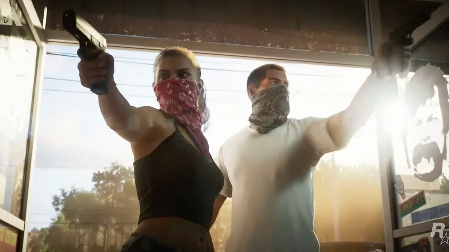 Szenenbild aus dem ersten Trailer zu „Grand Theft Auto VI“: Schon Ende 2023 musste Entwickler Rockstar Games das Video wegen eines Leaks vorzeitig an die Öffentlichkeit bringen.