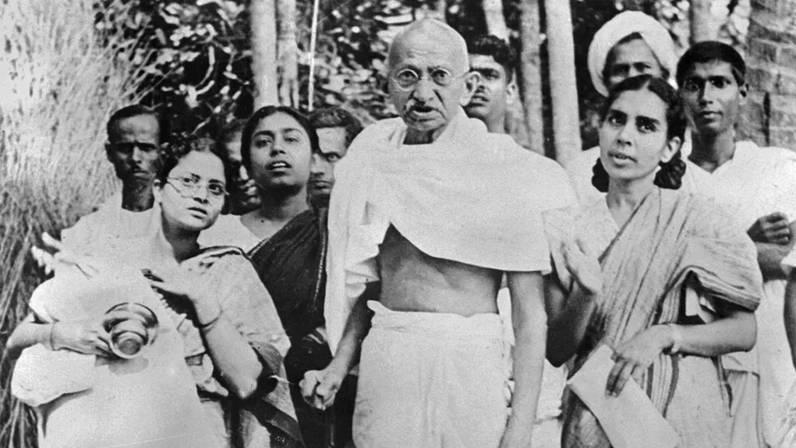 Mahatma Gandhi im Jahr 1946 in Indien
