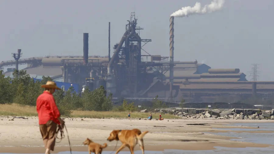 Hoffnungslosigkeit in Marquette Park in Gary, Indiana. Beide Kandidaten versprechen, die Wirtschaft zu stützen.