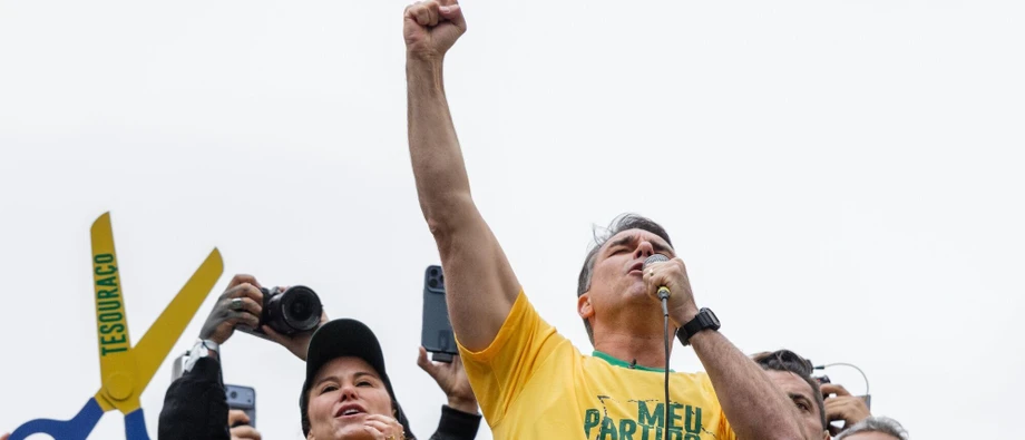 Flávio Bolsonaro im September in São Paulo
