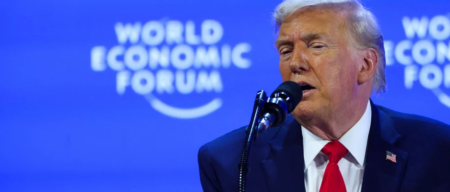 US-Präsident Donald Trump nimmt am 56. Weltwirtschaftsforum (WEF) in Davos, Schweiz, am 21. Januar 2026 teil.