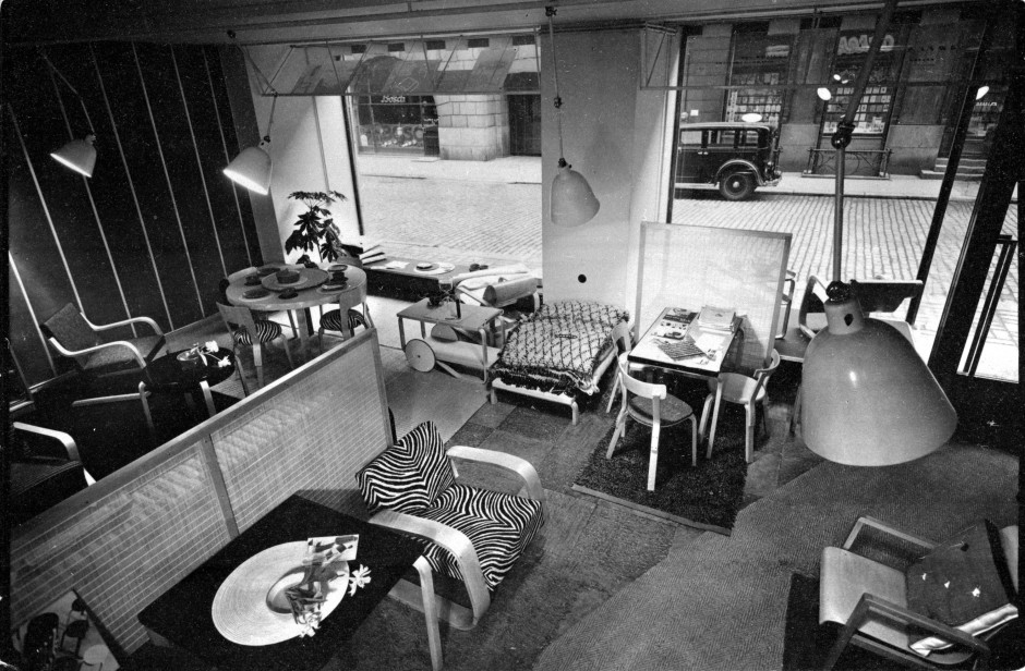 Erste Adresse: Schon 1936 öffnete Artek ein großes Geschäft im Zentrum Helsinkis, für dessen Gestaltung Aino Aalto als Kreativdirektorin der Marke verantwortlich war.
