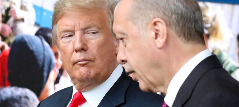 Trump und Erdogan beim Nato-Gipfel im Juli 2018 in Brüssel