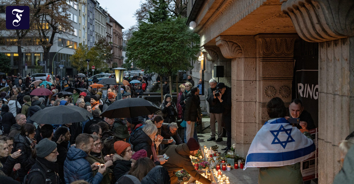Frankfurter Demonstration gegen Judenhass „Wir lassen uns nicht