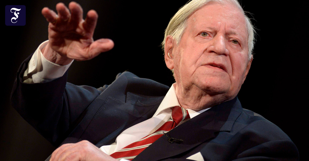 Helmut Schmidt Wer Die Grünen Wählt