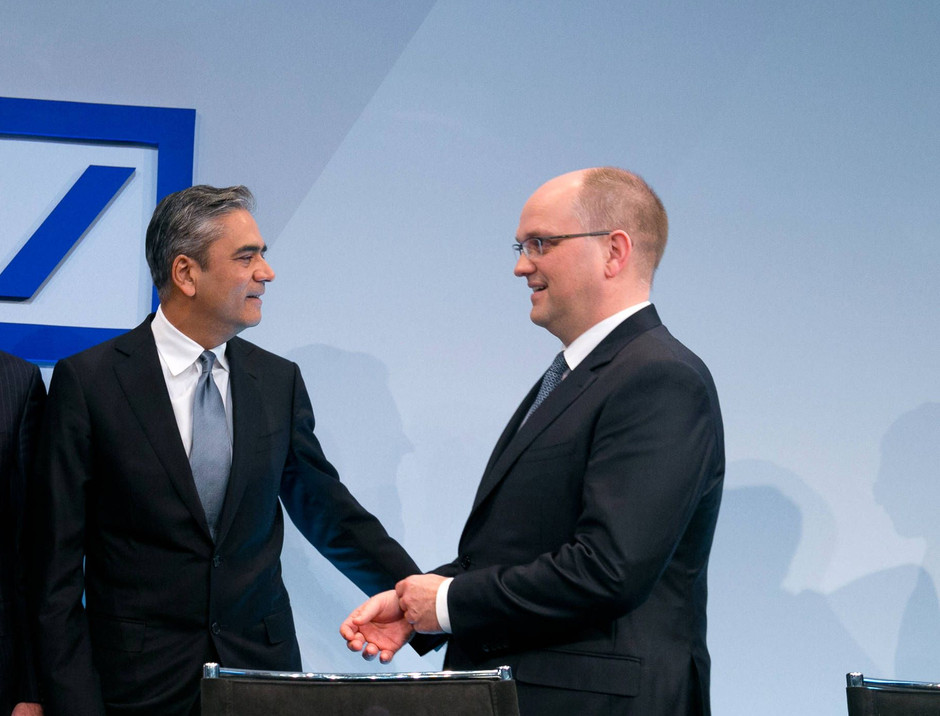 Deutsche BankVorstand Anshu Jain und Rainer Neske