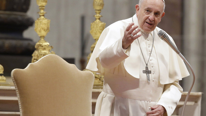 Papst Franziskus kommt am Mittwoch im Petersdom zu einer Audienz mit Pilgern aus der Diözese Benevento.