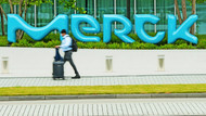 Die Merck-Zentrale im Fokus: In Darmstadt arbeiten 12.500 Mitarbeiter für den Pharma- und Technologiekonzern. Die Merck-Zentrale im Fokus: In Darmstadt arbeiten 12.500 Mitarbeiter für den Pharma- und Technologiekonzern.