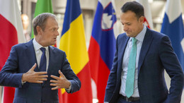 EU-Ratspräsident Donald Tusk und der irische Premierminister Leo Varadkar in Brüssel