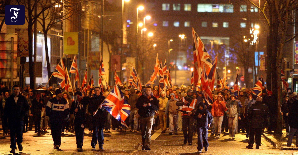 Belfast Frustriert für die Flagge