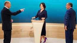 Scholz überzeugt beim Triell wieder die Zuschauer