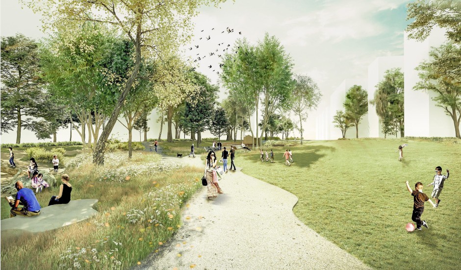 Bild zu Schönhofviertel Viel Lob für geplanten Park Bild 1 von 1 FAZ