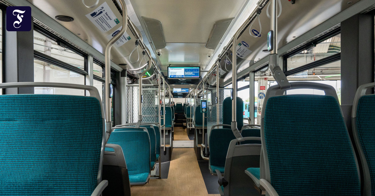 Frankfurt: New hydrogen buses with new interior design