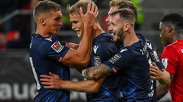 Freude bei den Berlinern ach dem 1:0