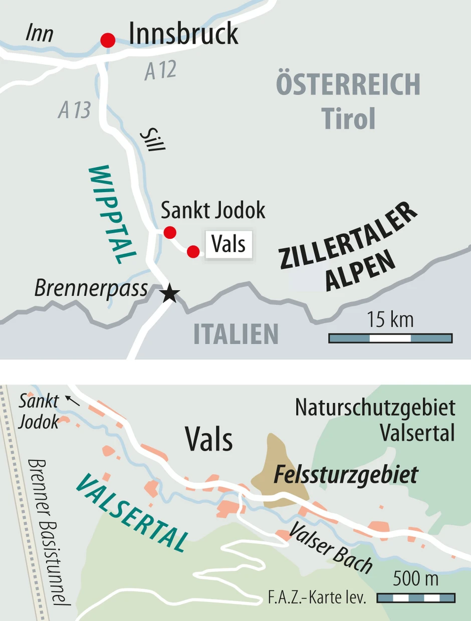 Bilderstrecke zu: Valsertal nach Felssturz wieder über Notweg