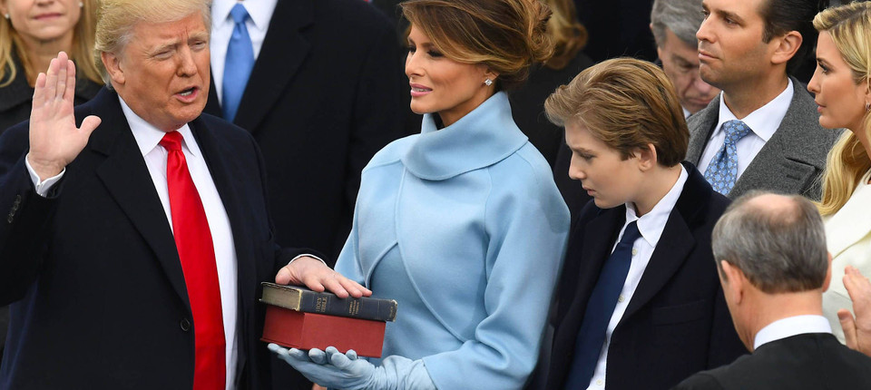 Donald Trump als 45. Präsident der USA vereidigt