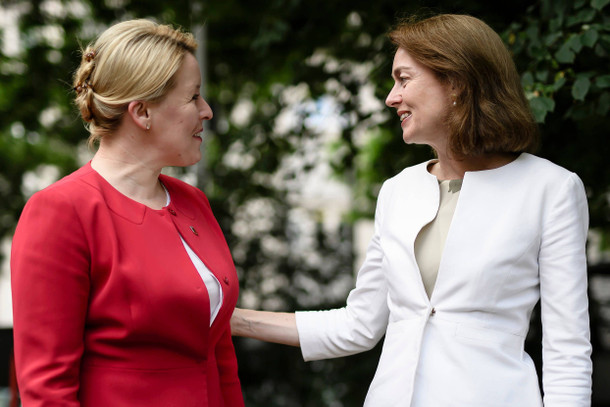 Bildergebnis fÃ¼r SPD-Ministerinnen Franziska Giffey und Katarina Barley