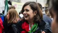 Laura Boldrini am Tag der Befreiung bei einer Demonstration in Mailand 