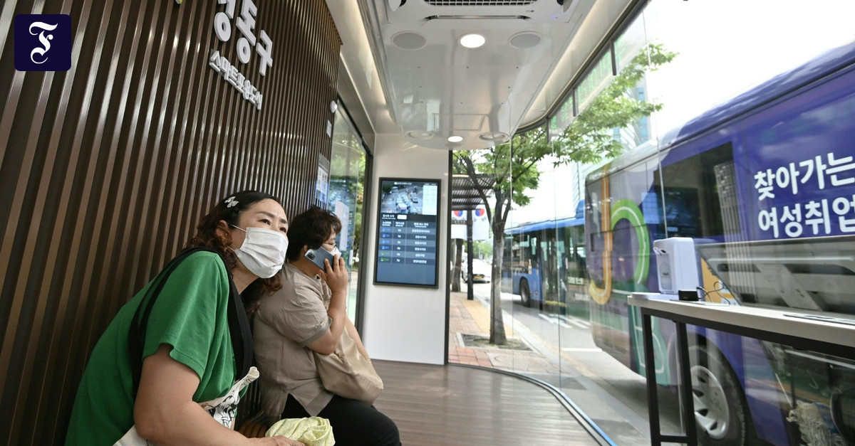 Südkorea: High-Tech-Bushaltestellen im Kampf gegen Corona