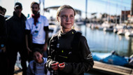 Greta Thunberg trifft am Dienstag mit dem Katamaran „La Vagabonde“ in der portugiesischen Hauptstadt ein.