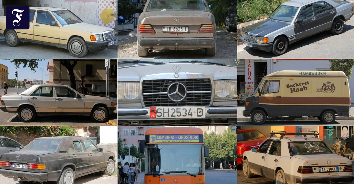 Das beliebteste Auto in Albanien Mercedes