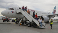 Maschine der Lufthansa-Tochter Eurowings nach der Landung