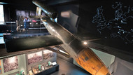Gedankenblitz: Verbindungsglied zwischen den Ausstellungsteilen zur Schoa und zum Zweiten Weltkrieg im Imperial War Museum ist eine deutsche V1-Rakete. 