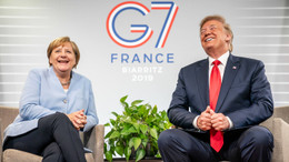 Merkel und Trump in Biarritz überraschend harmonisch