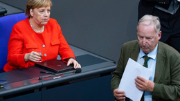 Im Bundestag: Kanzlerin Angela Merkel und der AfD-Vorsitzende Alexander Gauland