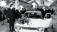 Damals gab es noch Blumen: Eröffnung des Ford-Werks in Saarlouis im Januar 1970.