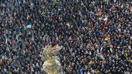 Ein Zentrum des Konflikts: Pegida-Demonstration in Dresden