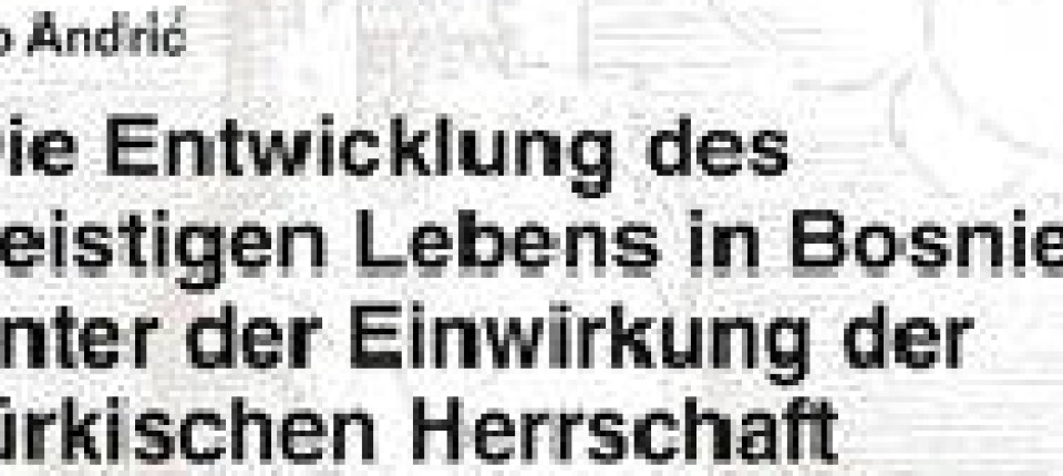 Ivo andric dissertation picture