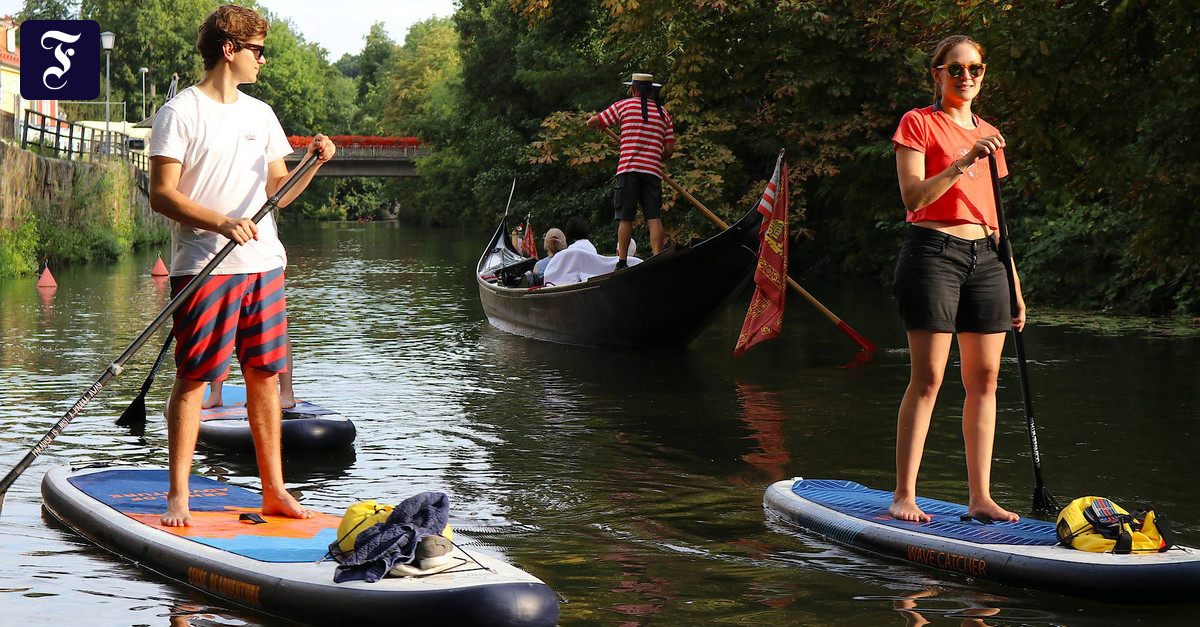 StandupPaddeln in Bamberg Gleichgewicht auf der Regnitz