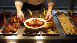 Alles nur Soja: Angebot der vegetarischen Mensa der FU Berlin. 