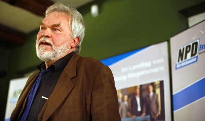 Bernd Rabehl at the opening of a NPD-Bürgerbüro in 2006.  Bernd Rabehl at the opening of a NPD-Bürgerbüro in 2006.