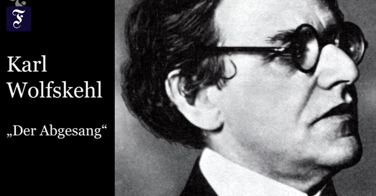Frankfurter Anthologie Karl Wolfskehl „Der Abgesang“ Frankfurter
