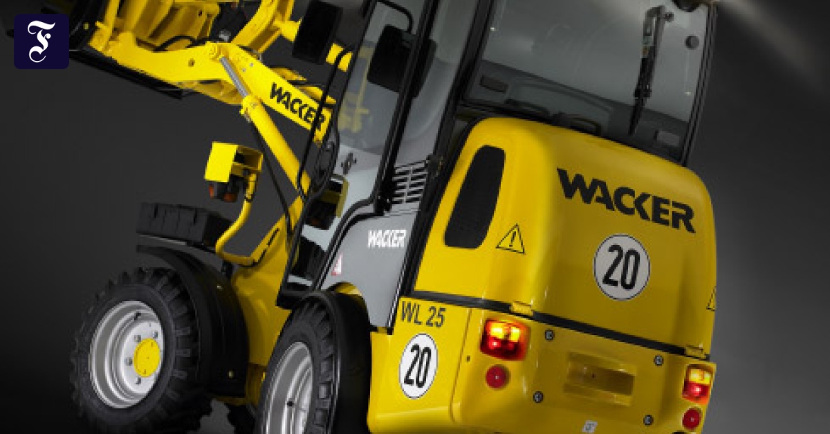 Maschinenbau Wacker Construction Mit neuer Kraft Finanzen FAZ