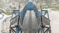 Bereit zum Abflug: Die Starship-Rakete von Space X in Boca Chica Bereit zum Abflug: Die Starship-Rakete von Space X in Boca Chica